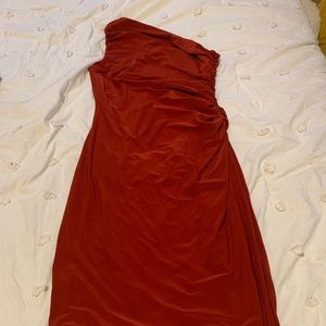 Off the shoulder cocktail dress